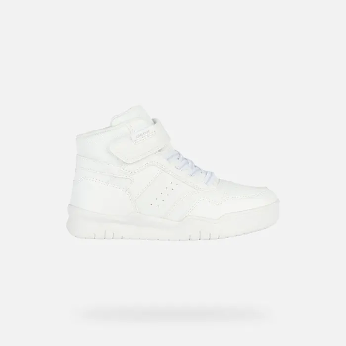 Kids Geox Sneakers PERTH F High Top Sneakers White Junior Boy Geox White