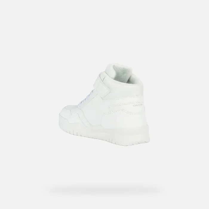 Kids Geox Sneakers PERTH F High Top Sneakers White Junior Boy Geox White