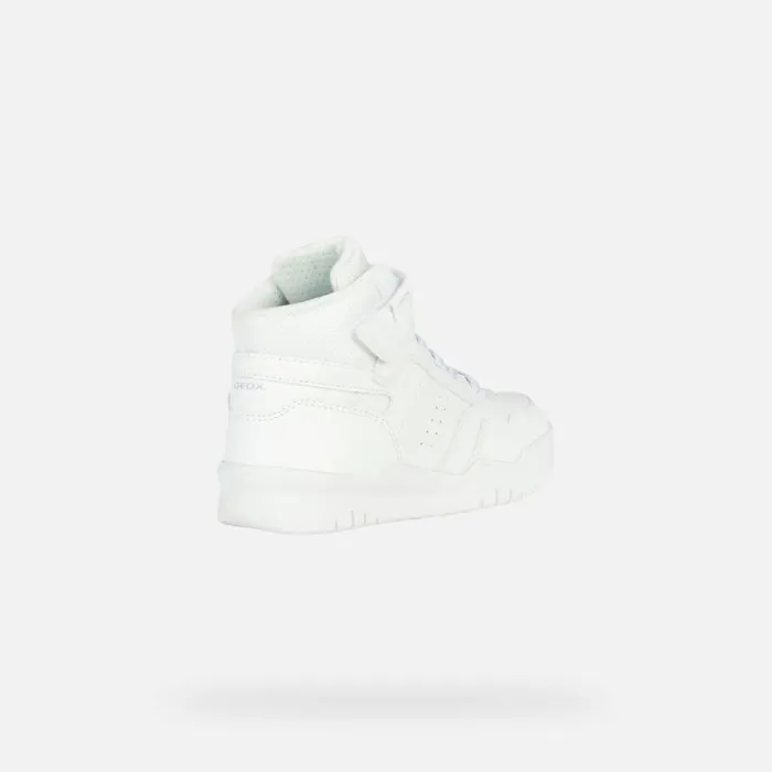 Kids Geox Sneakers PERTH F High Top Sneakers White Junior Boy Geox White