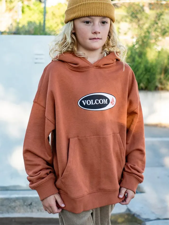 Kids Hoodies and Sweatshirts Volcom Big Boys Watanite Hoodie 8211 Rust