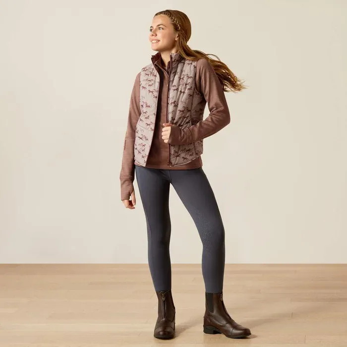 Kids Jackets and Vests Ariat Bella Reversible Insulated Vest Scattering Horses Kids Jackets and Vests Ariat Bella Reversible Insulated Vest Scattering Horses