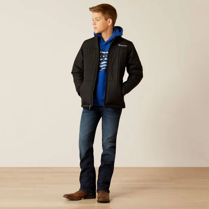 Kids Jackets and Vests Ariat Crius Insulated Jacket Black Kids Jackets and Vests Ariat Crius Insulated Jacket Black