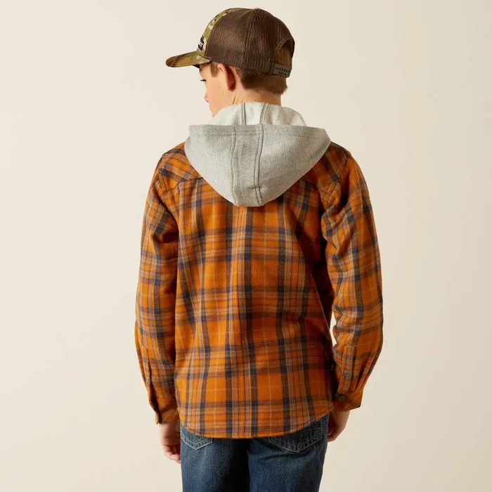 Kids Jackets and Vests Ariat Harvey Retro Shirt Jacket Roasted Pecan Kids Jackets and Vests Ariat Harvey Retro Shirt Jacket Roasted Pecan