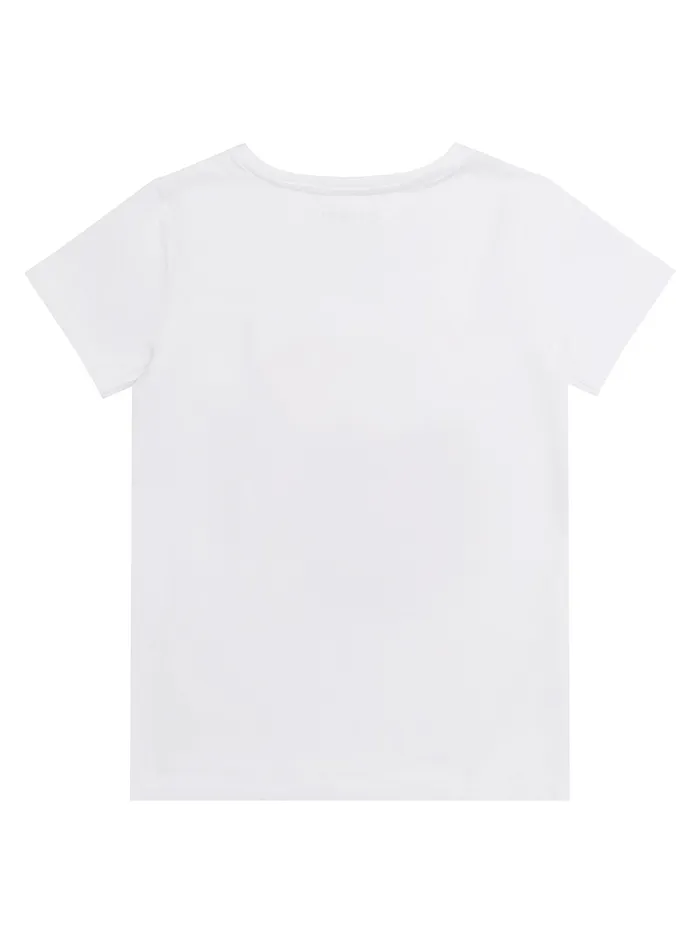 Kids Little Girl GUESS White Pink Bear Tshirt 27 Kids Little Girl GUESS White Pink Bear Tshirt 27
