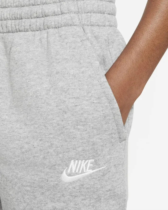 Kids Nike Trousers And Leggings Sportswear Club Fleece Dark Grey Heatherbase Greywhite