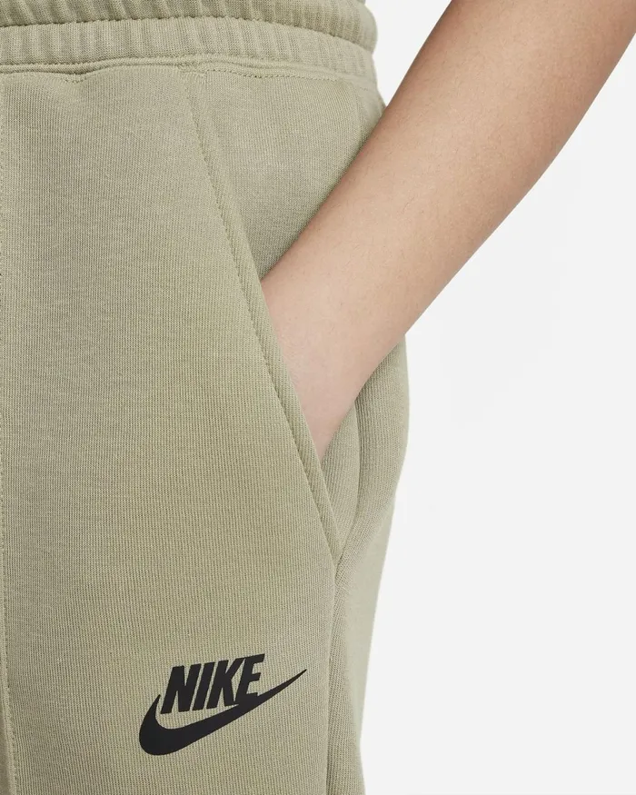 Kids Nike Trousers And Leggings Sportswear Tech Fleece Neutral Oliveblackblack