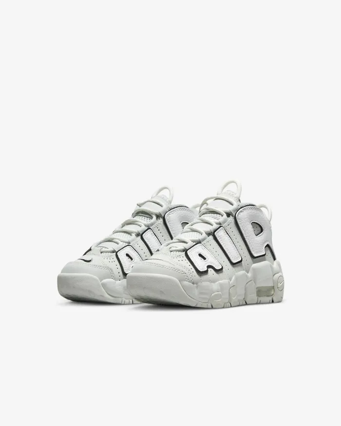 Kids Nike Younger Kids 3 8211 7 Years Air More Uptempo Photon Dustwhiteblackmetallic Silver