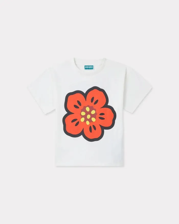 Kids Shortsleeved Cotton Tshirt Blush Kenzo Tshirts And Sweatshirts