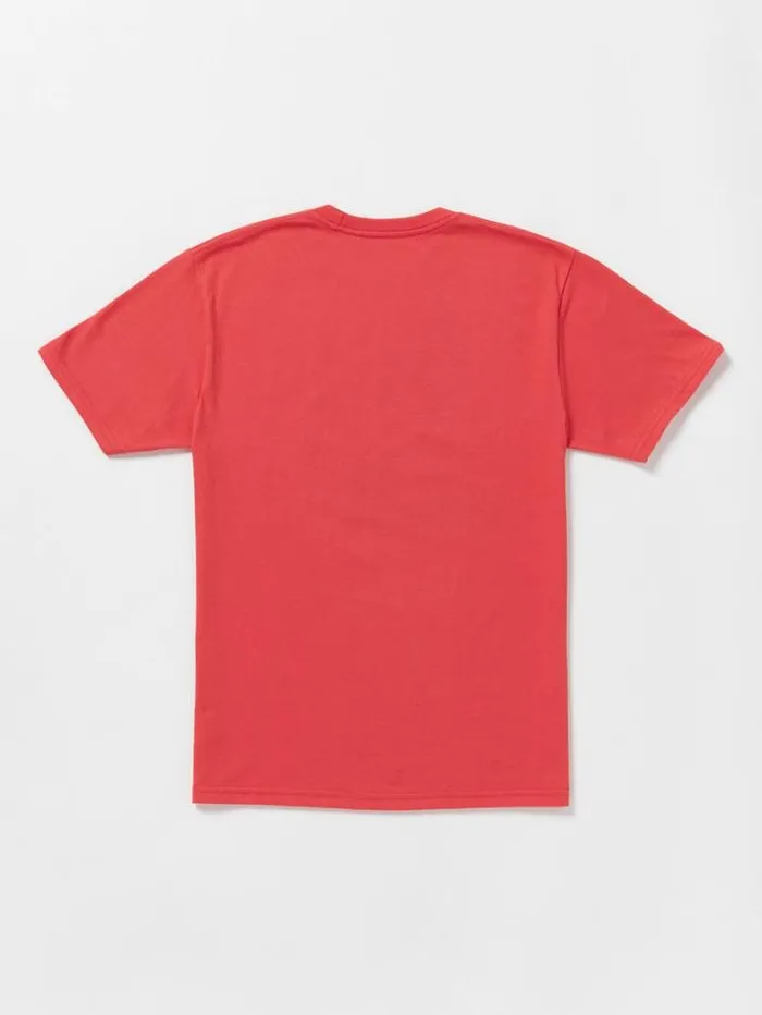 Kids TShirts and Tanks Volcom Big Boys Bone Slide Short Sleeve Tee 8211 Flash Red
