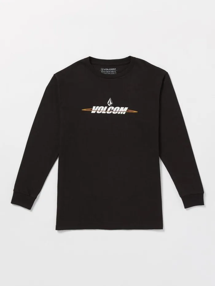 Kids TShirts and Tanks Volcom Big Boys Cheezmoso Long Sleeve Tee 8211 Black