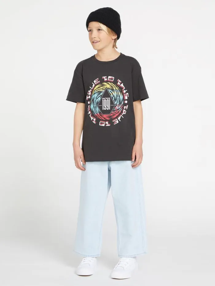 Kids TShirts and Tanks Volcom Big Boys Spinz Short Sleeve Tee 8211 Stealth