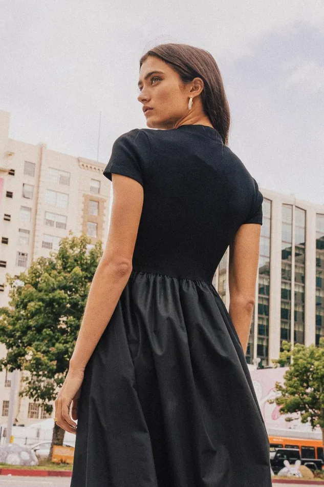 Kimber Midi Dress Black Women Bohme Dresses