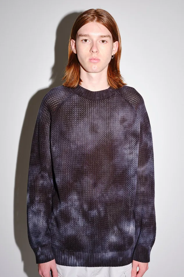 Knitwear Otis Splash Dye 8211 Black Wonhundred Men
