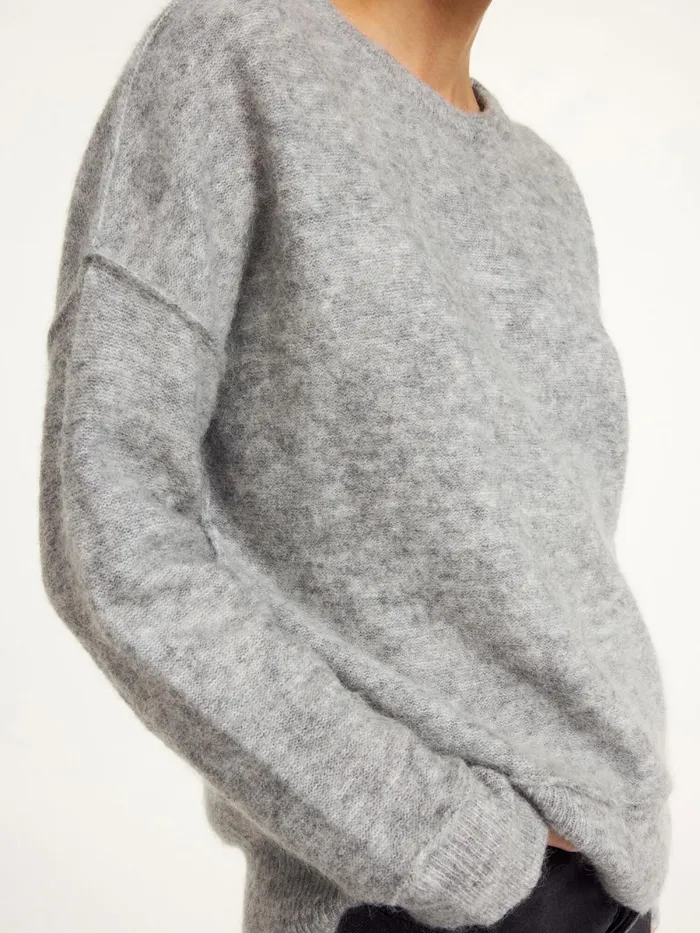 Knitwear Women By Malene Birger Biagiorms Sweater Grey Melange
