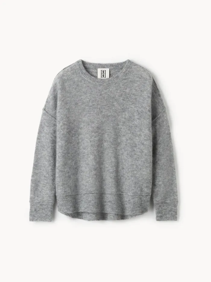 Knitwear Women By Malene Birger Biagiorms Sweater Grey Melange