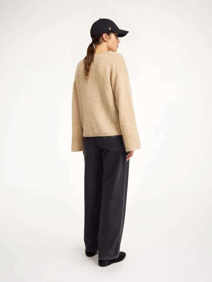 Knitwear Women By Malene Birger Cimone Sweater Twill Beige