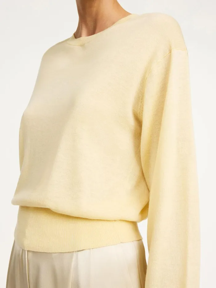 Knitwear Women By Malene Birger Mantea Sweater Sea Mist Knitwear Women By Malene Birger Mantea Sweater Sea Mist