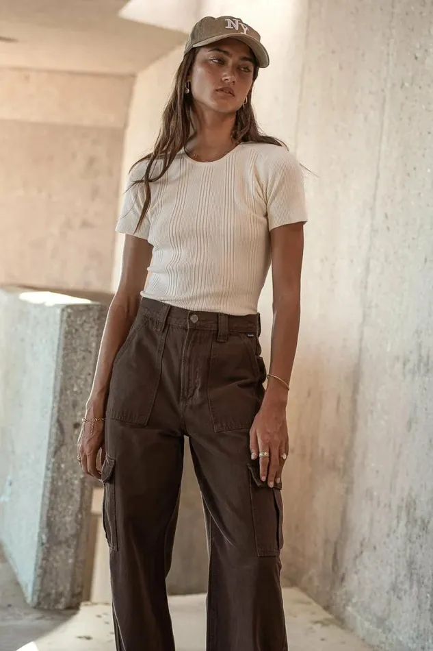 Kyra Sweater Top Ivory Women Bohme Tops