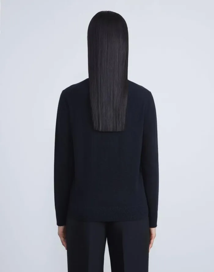 Lafayette 148 New York Cashmere Turtleneck Sweater Black Ready To Wear Sweaters and Knits