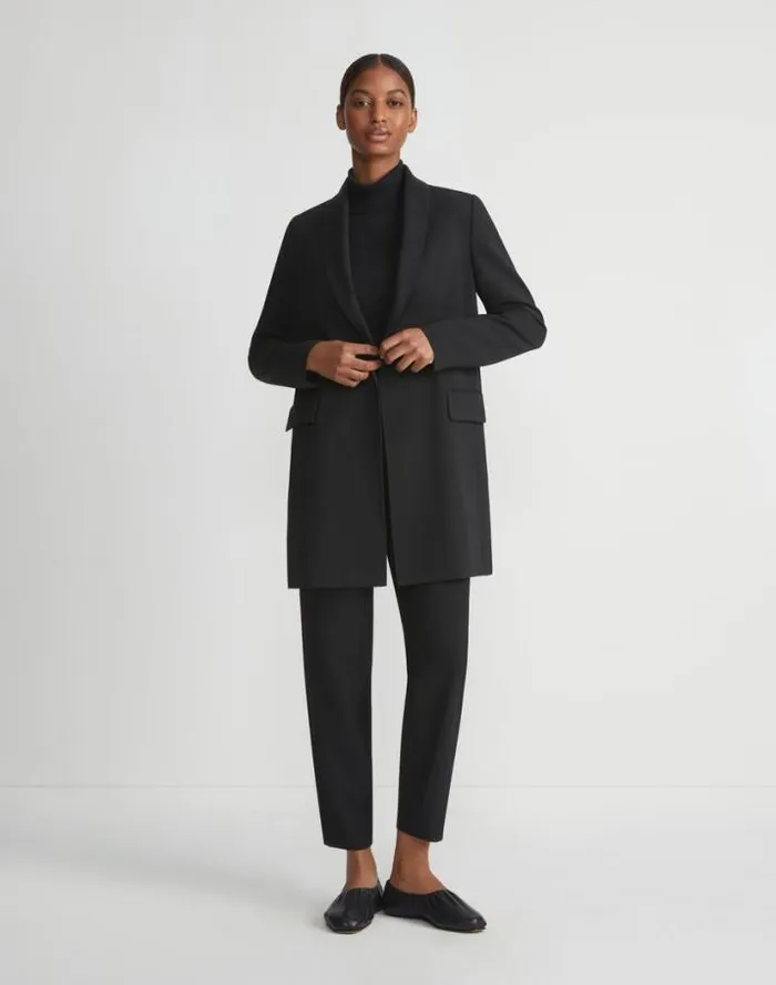 Lafayette 148 New York Fluid Crepe Jones Jogger Pant Black Ready To Wear Pants and Shorts