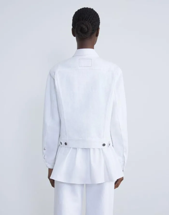 Lafayette 148 New York L148 Denim Jacket White Ready To Wear Jackets and Blazers