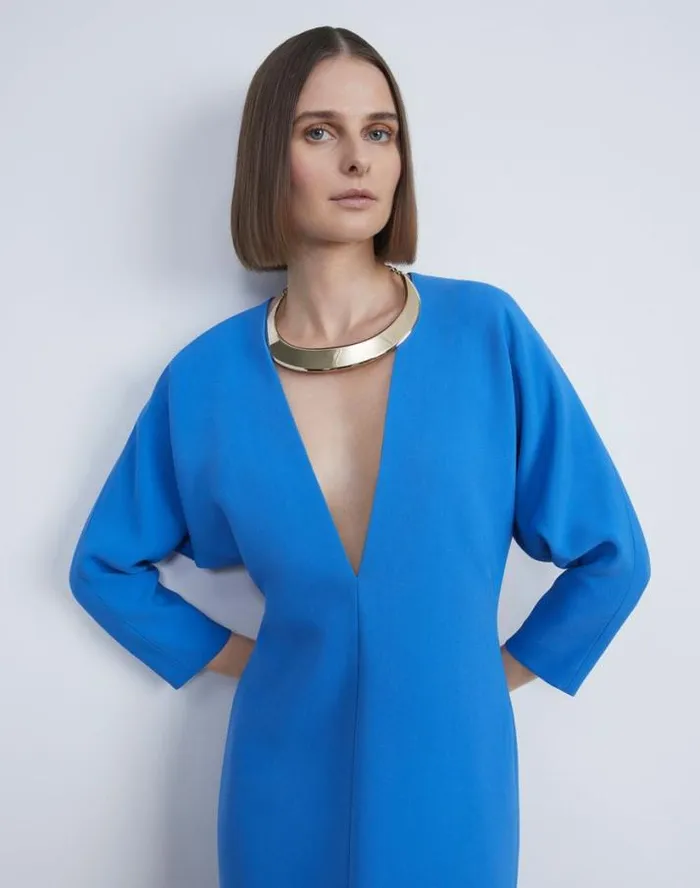 Lafayette 148 New York Lune Brass Collar Necklace Pale Gold Accessories Jewelry