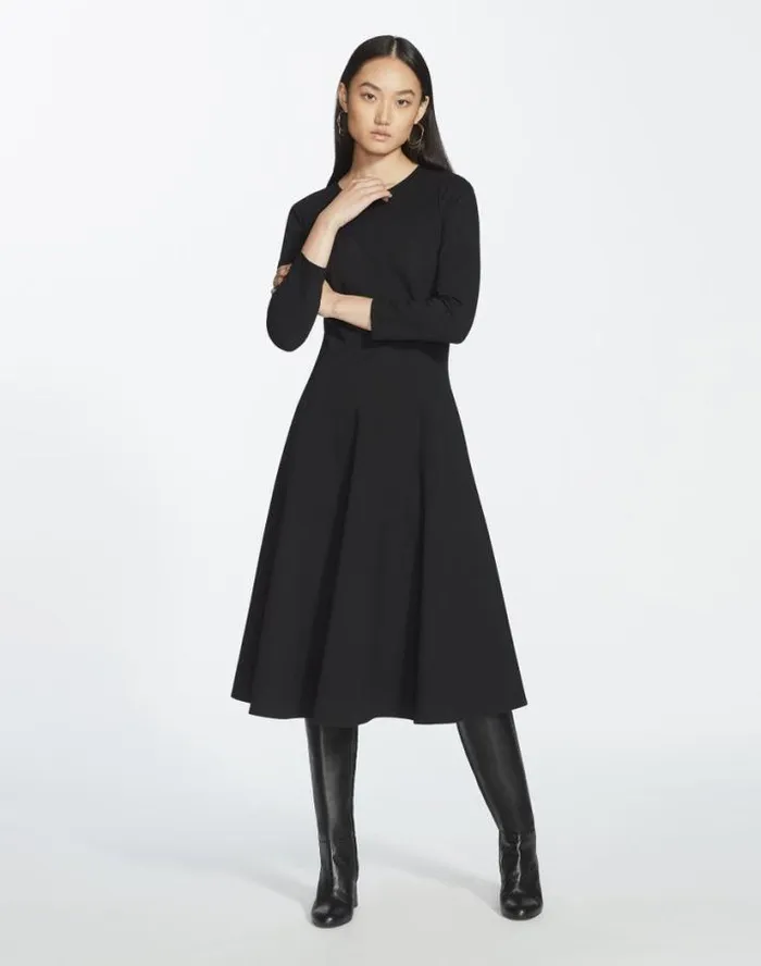 Lafayette 148 New York Punto Milano Flared Midi Dress Black Ready To Wear Dresses Lafayette 148 New York Punto Milano Flared Midi Dress Black Ready To Wear Dresses