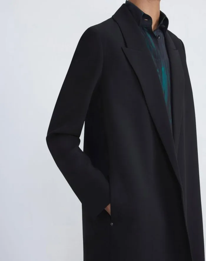 Lafayette 148 New York Responsible Finesse Crepe Peak Lapel Jacket Black Ready To Wear Jackets and Blazers