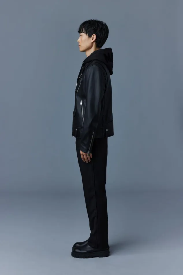 Leather Jackets Men Mackage MAGNUSCN 2in1 Leather Biker Jacket Black Leather Jackets Men Mackage MAGNUSCN 2in1 Leather Biker Jacket Black
