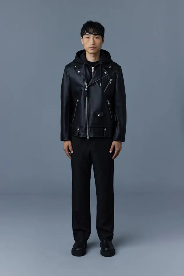 Leather Jackets Men Mackage MAGNUSCN 2in1 Leather Biker Jacket Black Leather Jackets Men Mackage MAGNUSCN 2in1 Leather Biker Jacket Black
