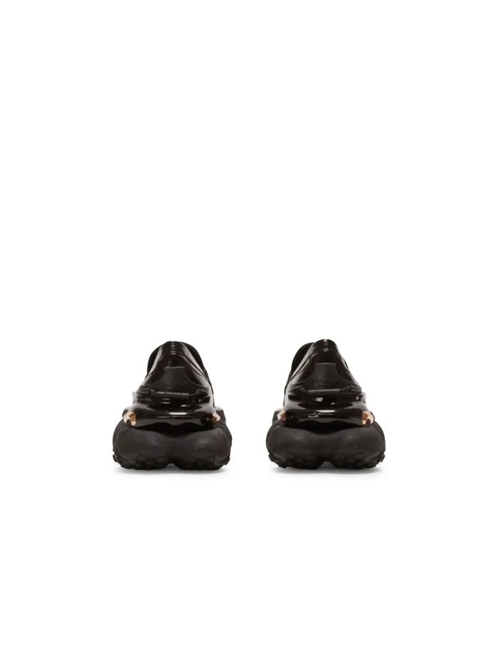 Leather Unicorn Loafer Sneakers Black Men Balmain Sneakers