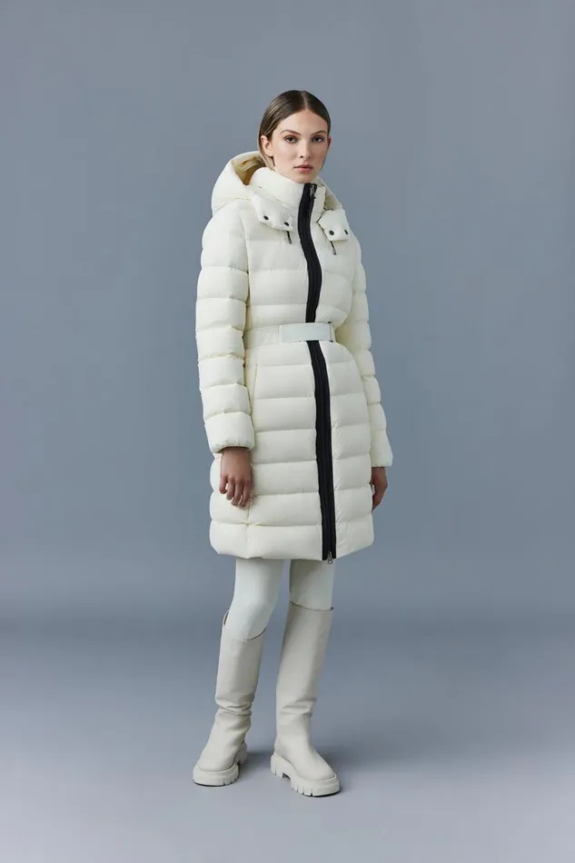 Light Down Jackets Women Mackage ASHLEY Stretch Light Down With Removable Hood Cream Light Down Jackets Women Mackage ASHLEY Stretch Light Down With Removable Hood Cream