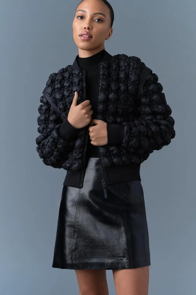 Light Jackets Women Mackage HELEN Diamond Quilted Bomber Jacket Black