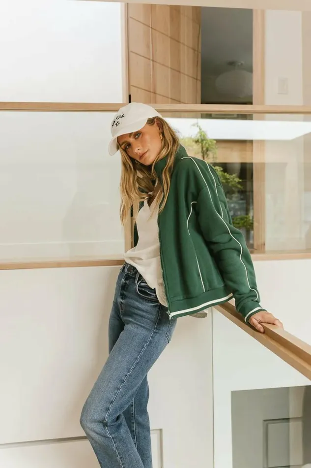 Lila Active Jacket In Green Green Women Bohme Jackets and Blazers