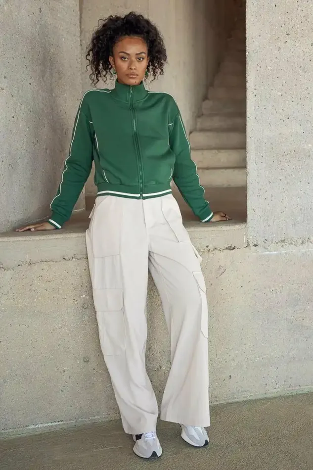 Lila Active Jacket In Green Green Women Bohme Jackets and Blazers