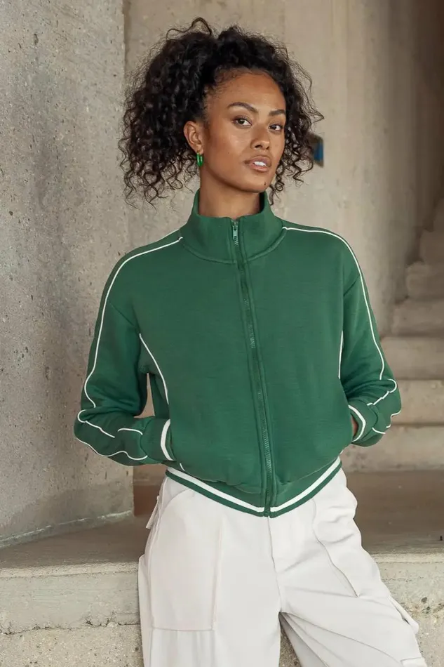 Lila Active Jacket In Green Green Women Bohme Jackets and Blazers