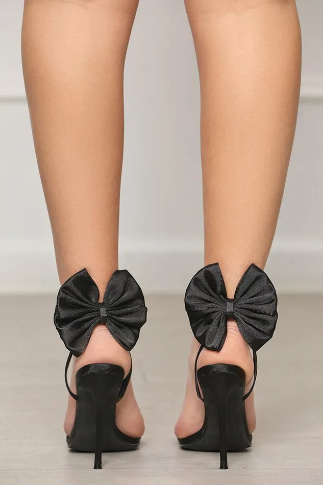 Lilly039s Kloset Heels Women Jennie Strappy Bow Heel Black FINAL SALE