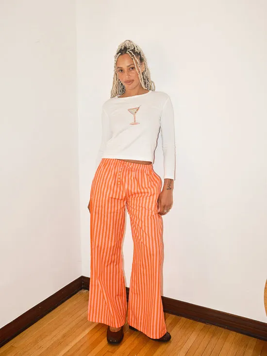 Lisa Says Gah Gabrielle Pants Pink U0026 Orange Women Bottoms