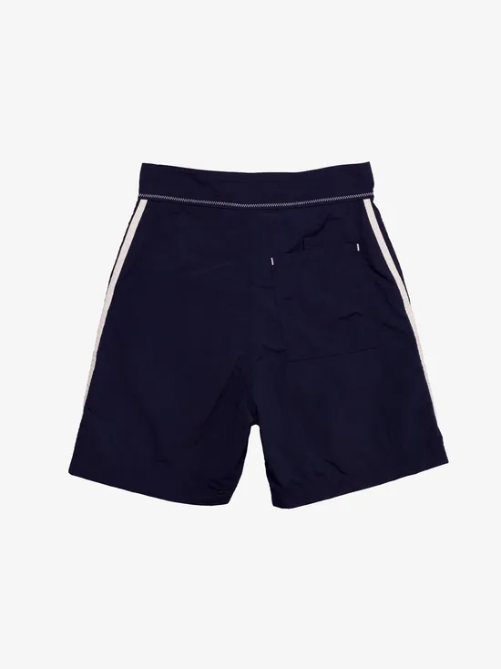 Lisa Says Gah Made Some Long Shorts Navy White Women Bottoms