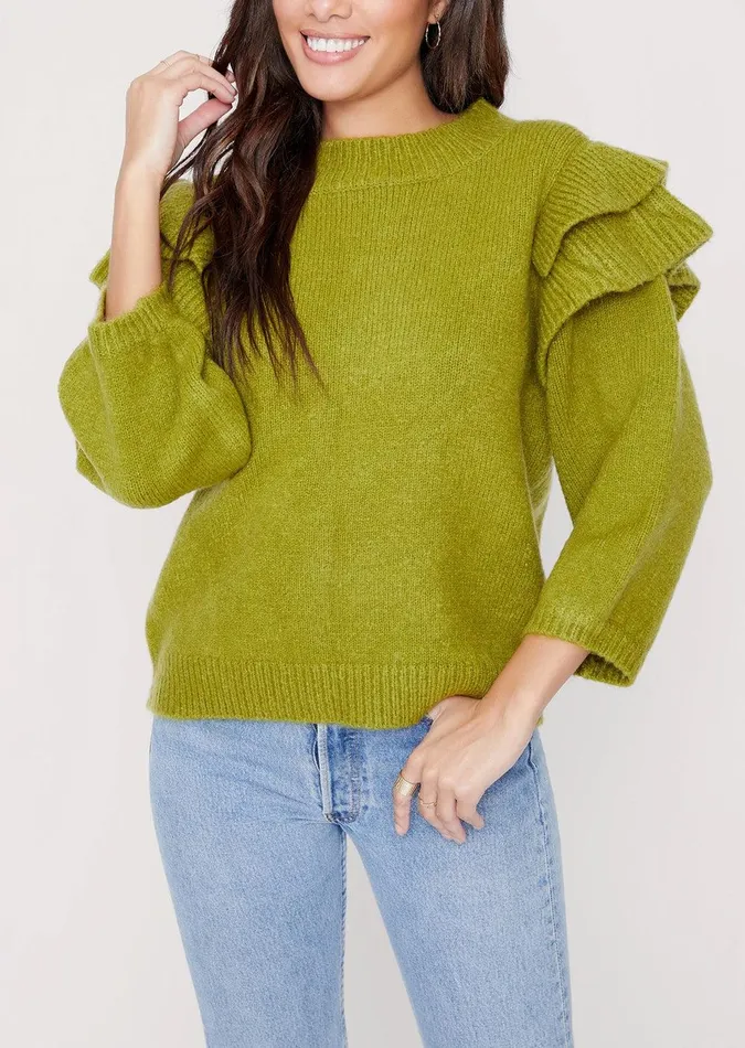 Literary Lover Orian Sweater Moss Women Lost Wander Tops