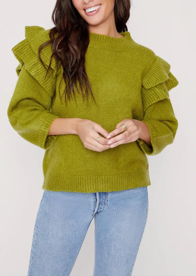 Literary Lover Orian Sweater Moss Women Lost Wander Tops