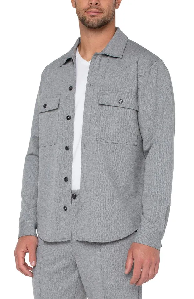 Liverpool Los Angeles EASY OVERSHIRT Heather Grey Men OVERSHIRTS