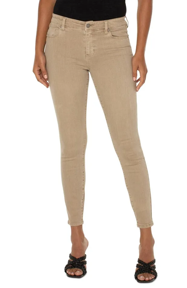 Liverpool Los Angeles PIPER 034HUGGER034 ANKLE SKINNY Biscuit Tan Women SKINNY