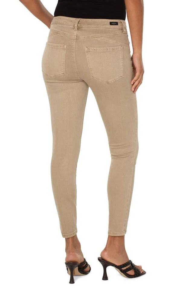 Liverpool Los Angeles PIPER 034HUGGER034 ANKLE SKINNY Biscuit Tan Women SKINNY