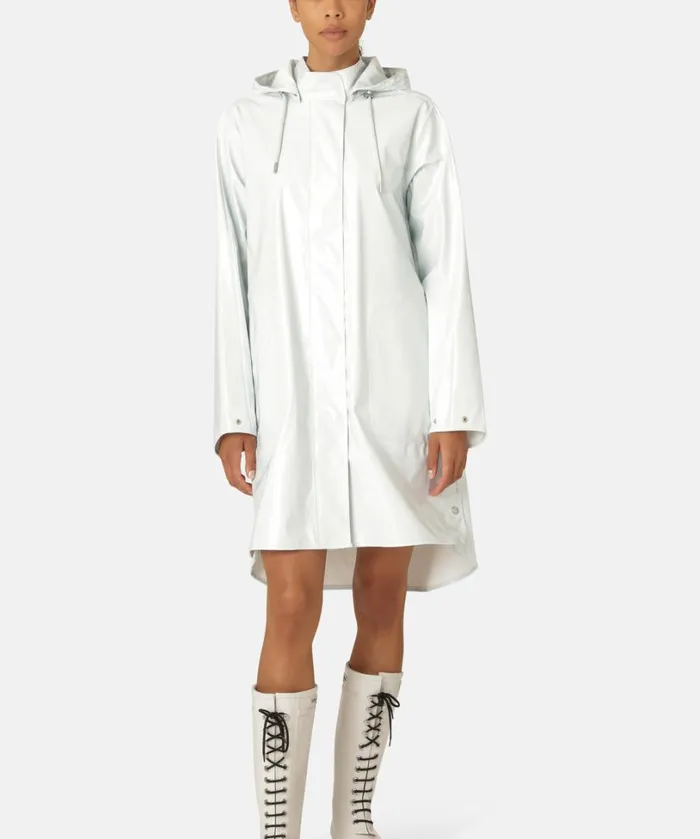 Long Raincoat 8211 Illusion Blue Rainwear Ilse Jacobsen Raincoats