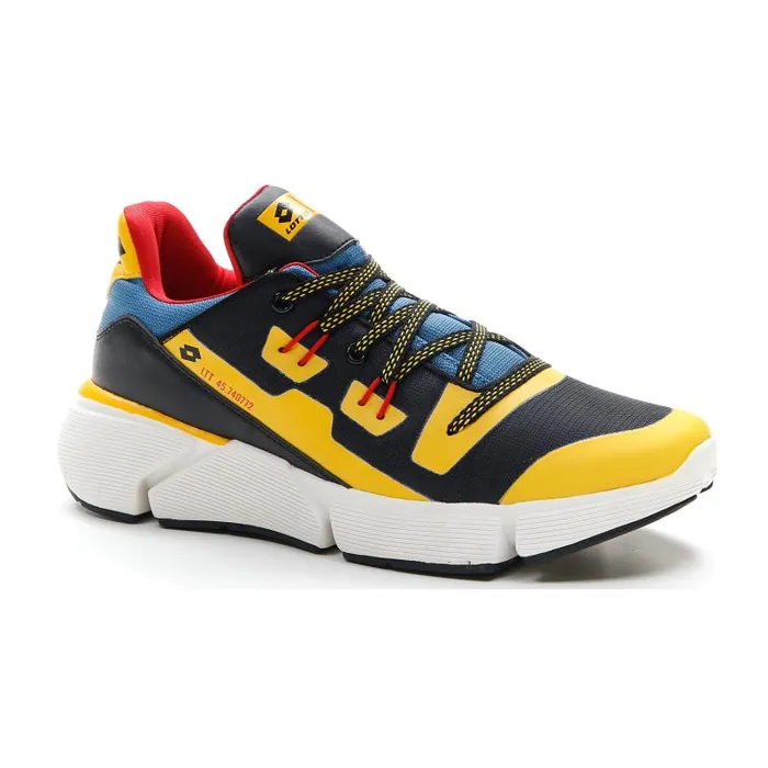Lotto Sport Sneakers Man LIBRA AMF 1 All Blackold Goldblue Sapphire