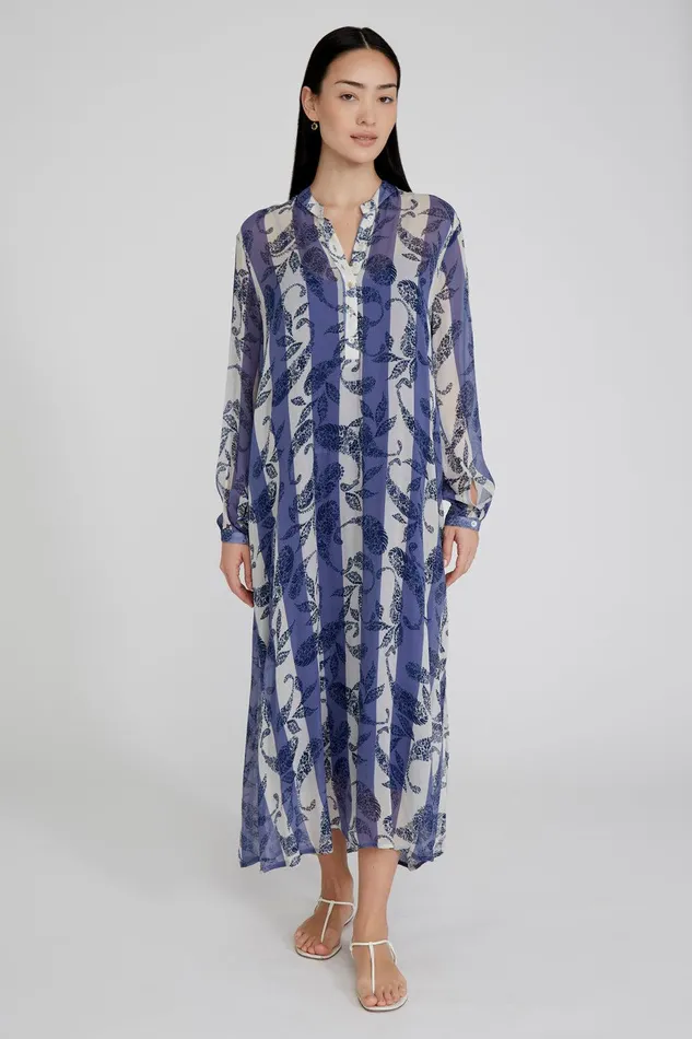 Louisa Dress Bellwether Blue Women Chan Luu Dresses