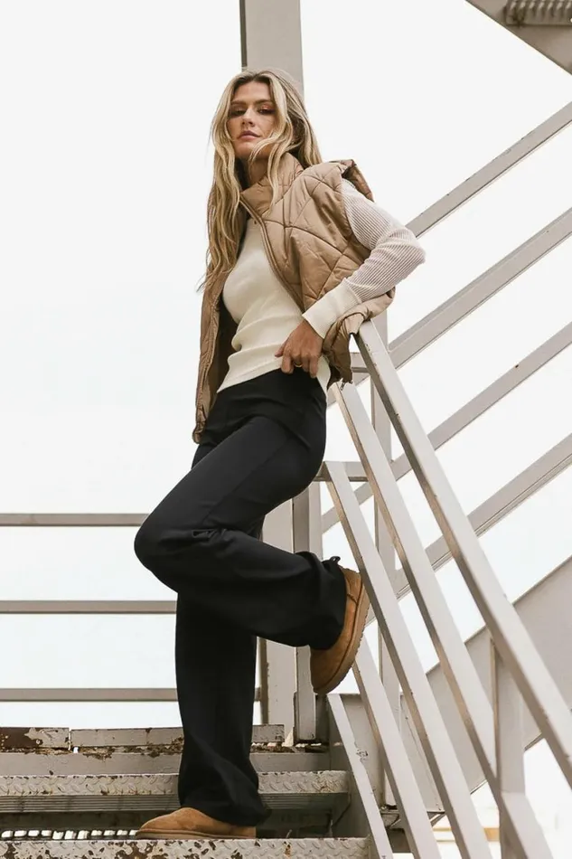 Maeve Puffer Vest In Mocha Mocha Women Bohme Tops