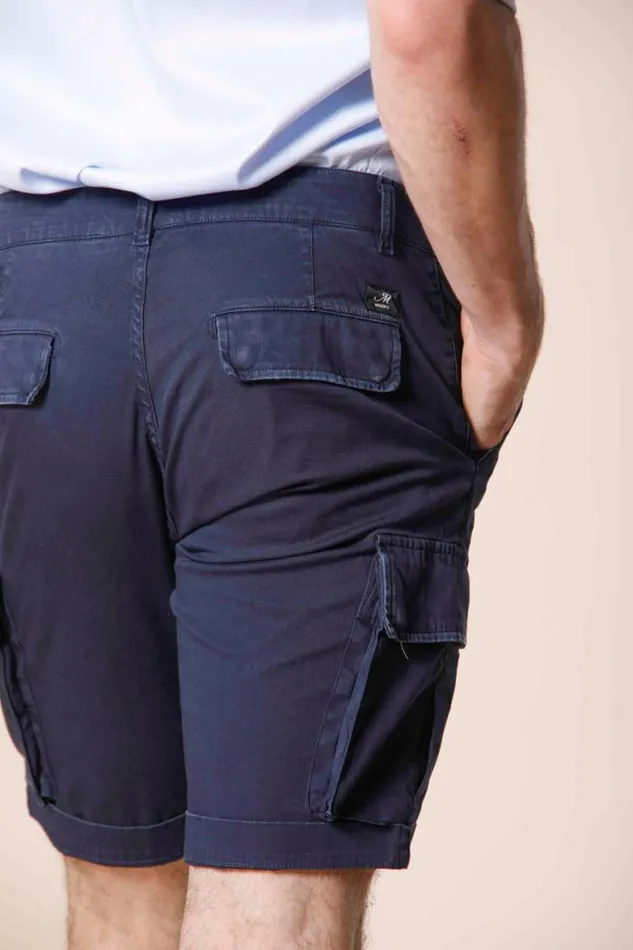 Man Chile Cargo Bermuda In Stretch Satin Slim Mason039s Bermuda