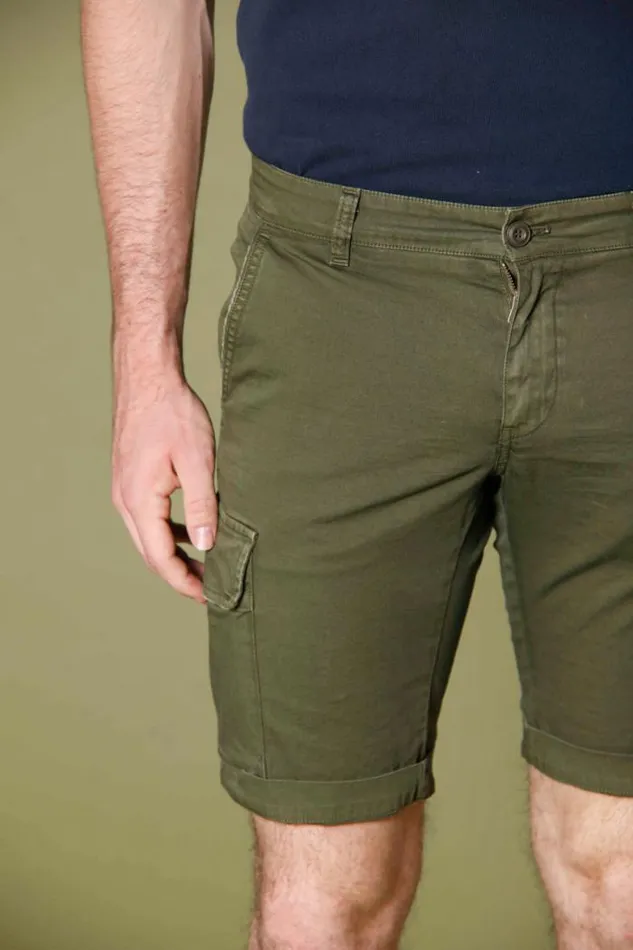Man Chile Cargo Bermuda In Stretch Satin Slim Mason039s Bermuda